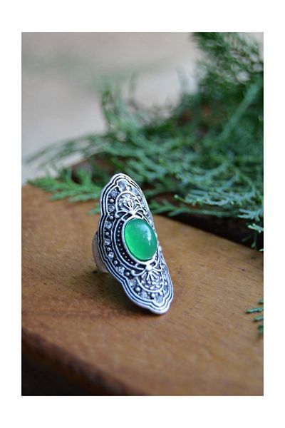 Stoneage Indian Silver Bohemian Adjustable Ring Small Bulk Boho Style Domestic Production Made in Turkey
