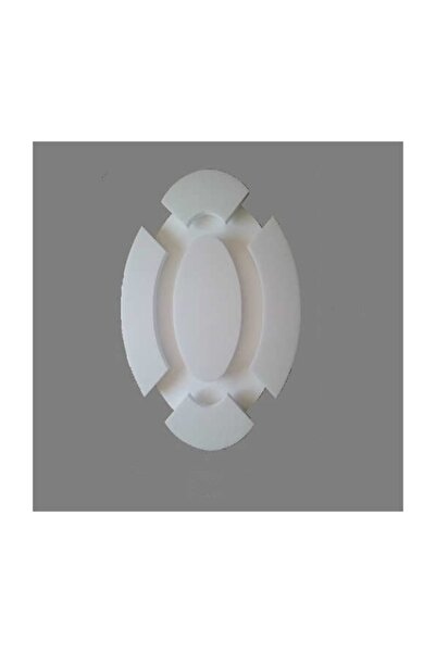 PAKPİYER Kartonpiyer Stropiyer Ledli Spotlu Tavan Göbeği Oval 105 cm