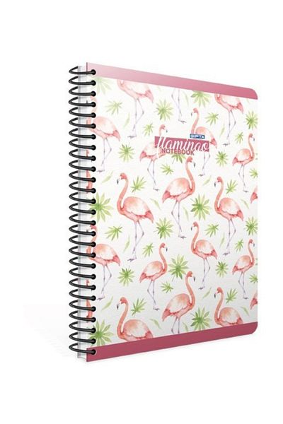 Gıpta Flamingo 17x24 100 Yp Caiet cu copertă rigidă în carouri - Az Green