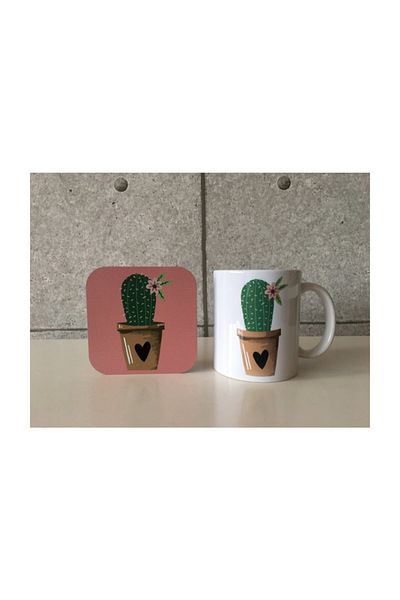 Officeküp طقم كوب Sailing Away مكون من قطعتين وقاعدة أكواب Gizy مع مرآة