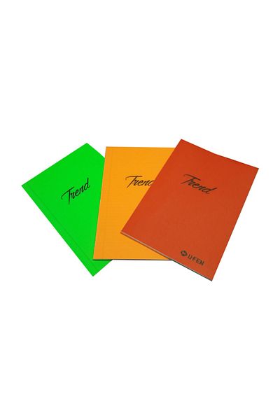 UFEN Trend Pp Cover 80 Sheets A4 Lined Notebook - 3 Pieces
