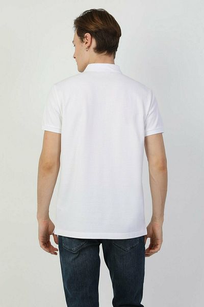 Colin's Men's White Polo - Regular Fit, Short Sleeve, Polo Collar
