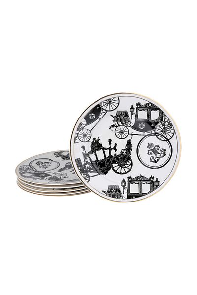 Lucky Art Downtown 6-Piece Bonnet Series Serving Plate Set 20 cm