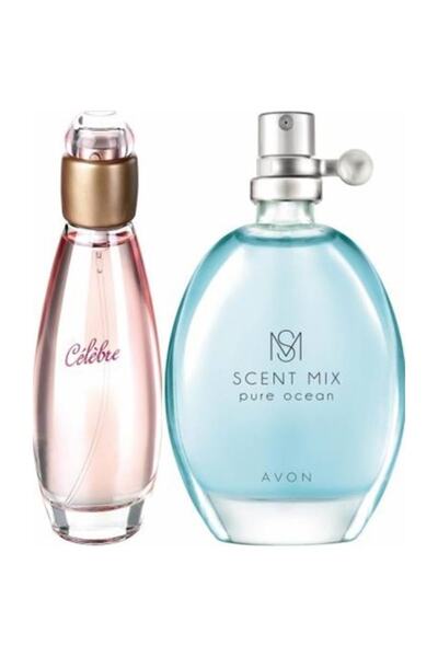 AVON Celebre 50 Ml Kadın Edt+ Scent Mıx Pure Oceon 30 Ml Kadın Edt