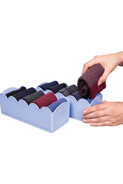 Decobella Üç Adet 5 Gözlü Çorap Düzenleyici