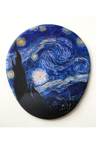 Officeküp لوحة ماوس Starry Night مع دعم للمعصم