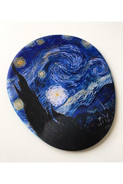 Officeküp لوحة ماوس Starry Night مع دعم للمعصم