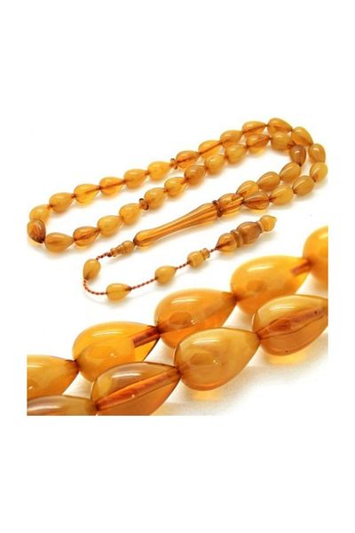RD EKOAVM Polish Amber Drop Cut Rosary