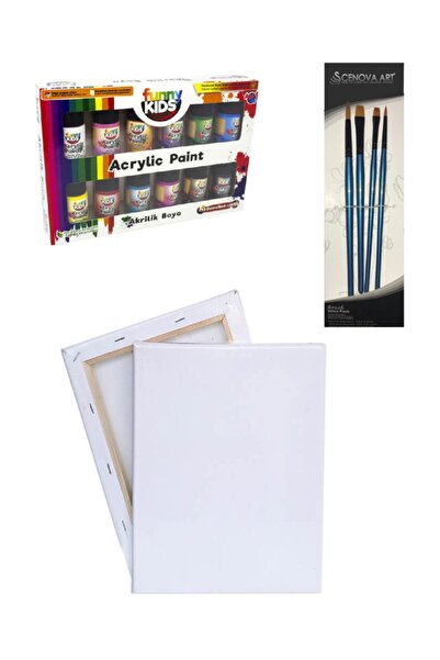 Rich Tuval 50x70 cm Akrilik Boya Fırça Başlangıç Seti 3