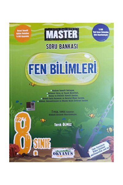 Okyanus Yayınları 8.Sınıf LGS MASTER Fen Bilimleri Soru Bankası ( Mantık Muha...