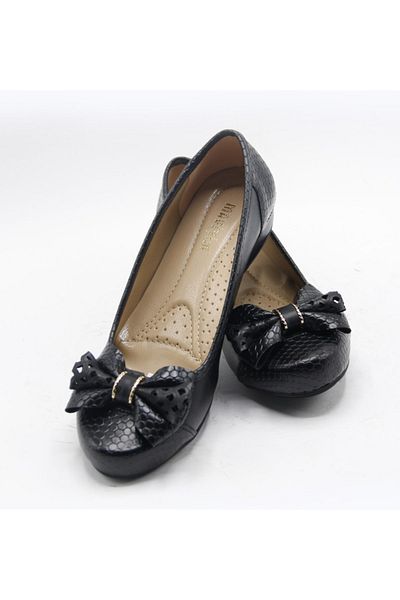 Mavişim Women's Black Bow Classic Shoes