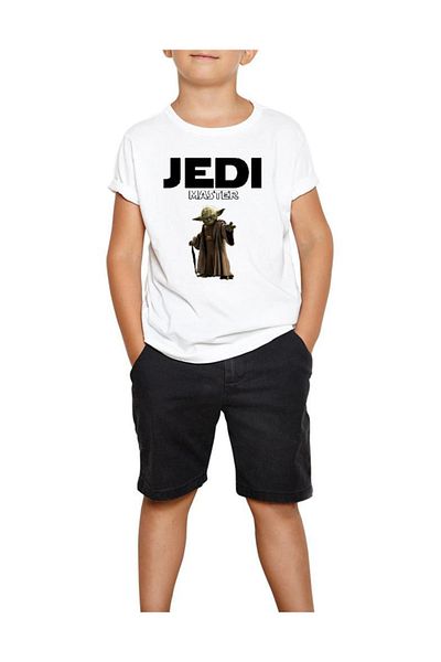 Z zepplin Tricou alb pentru copii Star Wars Yoda Jedi Master