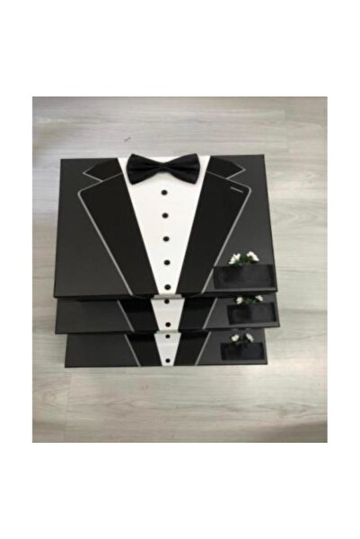 Adasea Damat Karton Simokin Figürlü 3 Lü Çeyiz Kutu