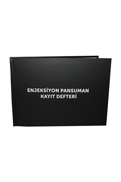 Naturist Enjeksiyon Pansuman Kayıt Defteri 200 Sayfa-sert Cilt Kapak