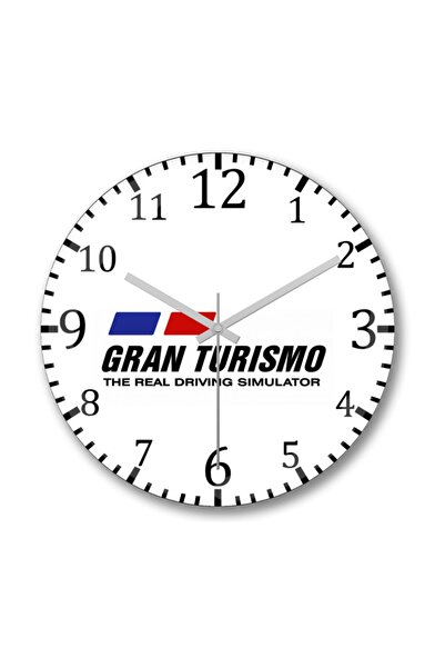 Baskı Dükkanı Gran Turismo zidni sat od zakrivljenog stvarnog stakla