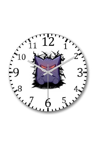 Baskı Dükkanı ساعة حائط جينجار من الزجاج الحقيقي المنحني