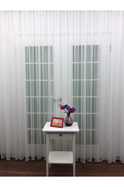 Esse Home Perdele din tul din dantelă cu model sport, 300x260, plisat rar, 1/2