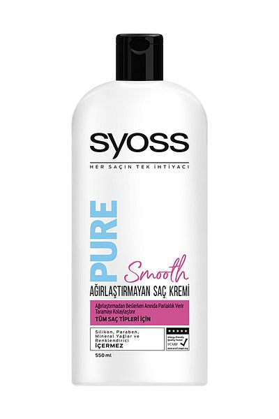 Syoss Pure Conditioner - 550ml Capacity