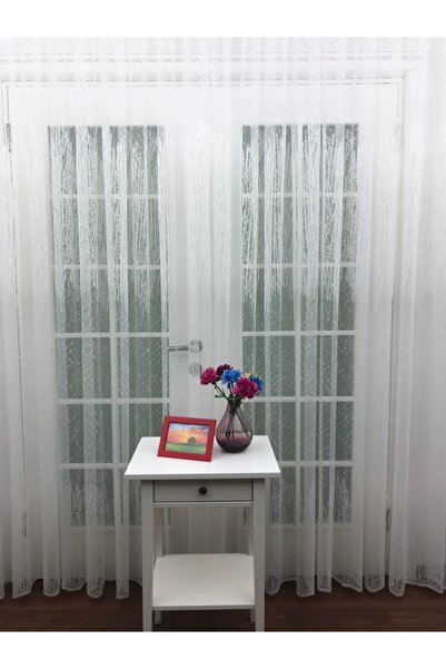 Esse Home Perdea din tul cu model sportiv, 450x250, pliuri dense, 1/3