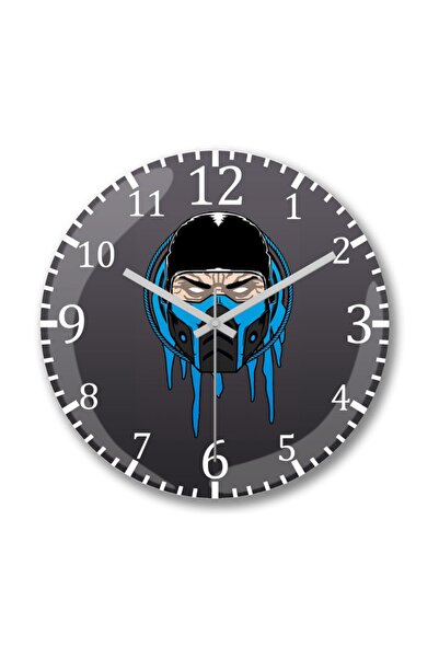 Sub Zero 2 Wall Clock Curved Glass