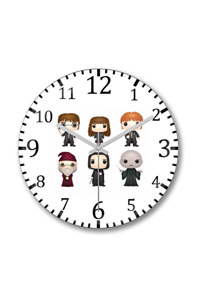 Baskı Dükkanı ساعة حائط هيري بوتر من الزجاج الحقيقي - مجسمة