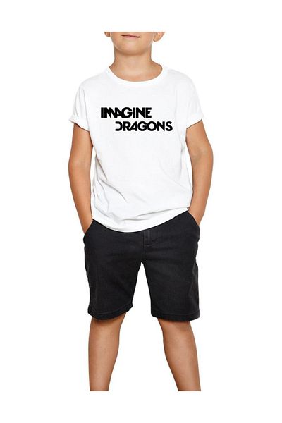 Z zepplin Tricou alb pentru copii Imagine Dragons Logo