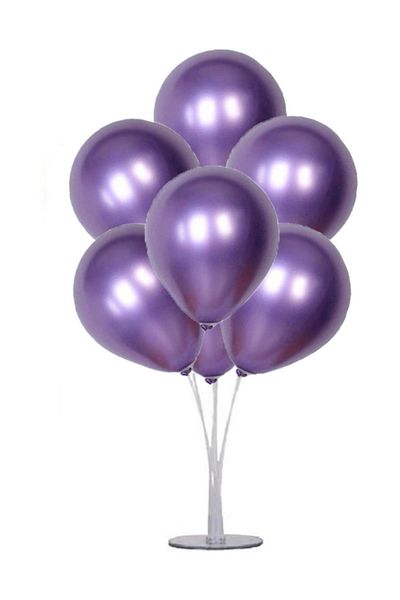 kidspartim 7 Li Balloon Stand Harness Chrome Purple Balloon