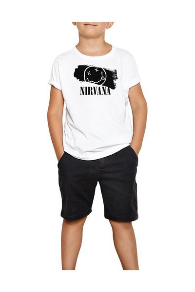 Z zepplin Tricou alb pentru copii Nirvana Splash