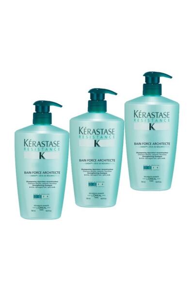 Kerastase Resistance Bain Force Architecte Onarıcı Şampuan 500x3=1500ml