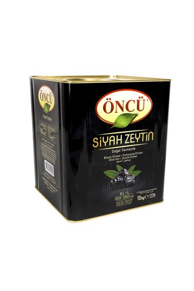 Öncü Doğal Salamura Siyah Zeytin 10 Kg Xl-l (201-260)
