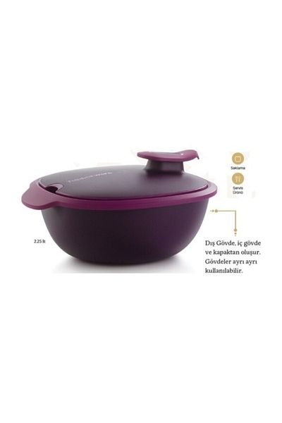 Tupperware Hsgl Elegant Service Pot 2.25 Lt (Purple)
