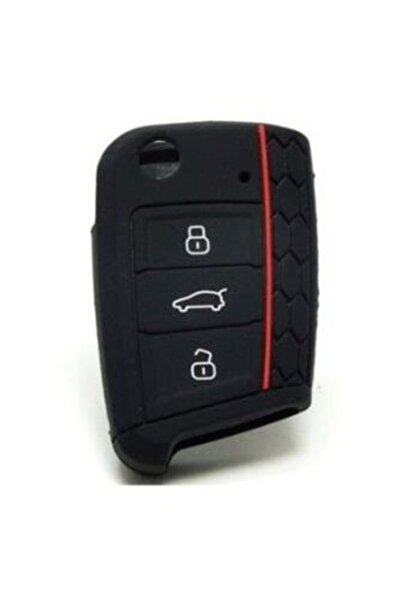 Uzay Silicone Key Case Compatible with Volkswagen Polo Golf