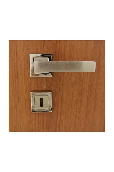 Azimkar Hırdavat Zigana Nikel Saten Rozetli Kapı Kolu Oda