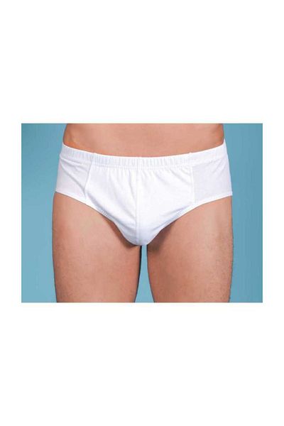 Berrak Ανδρικά Slip Panties Kom Picture Μονό Πακέτο (12 Li Pk) (12 Τεμάχια) Λευκό 60