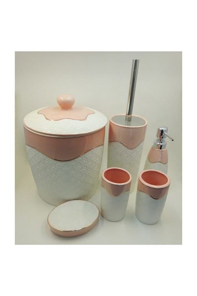Ün-Ev 6-Piece Bath Set Flour 433