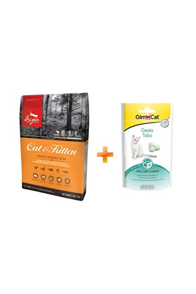 Orijen Cat&kitten Yetişkin&yavru Kedi Maması 1,8 Kg + 1 Gimcat Denta Tabs Diş...