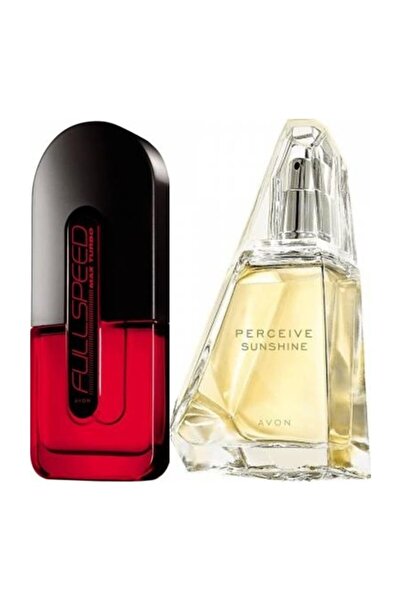 AVON Fullspeed Max Turbo 75 ml Erkek Edt + Perceive Sunshıne 50 ml Kadın Edp ...