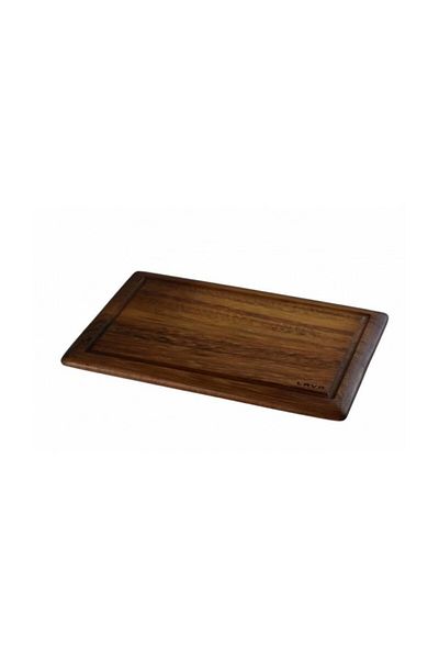 Lava Wooden Meat And Cutting Board Iroko Tree Rectangular Size 25x35cm - Lv As 232 Ir