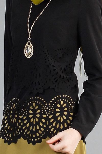 YILDIZ Laser Cut Blouse