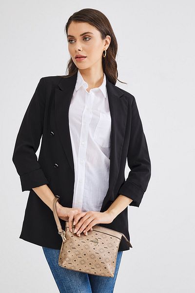 Deri Company Златна дамска чанта тип клъч (4010A)