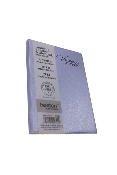 Bayındır Heeton Vogue دفتر ملاحظات جلدي مخطط باللون الأزرق