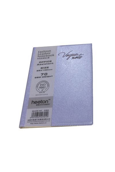 Bayındır Heeton Vogue دفتر ملاحظات جلدي مخطط باللون الأزرق