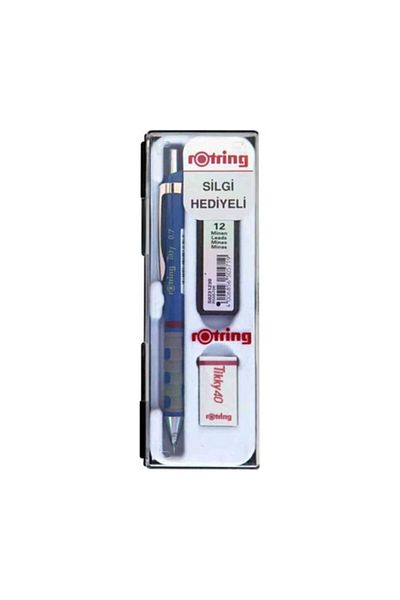 Rotring Tikky School Set 0.7 mm Blue Versatil Pen + Eraser + Nib