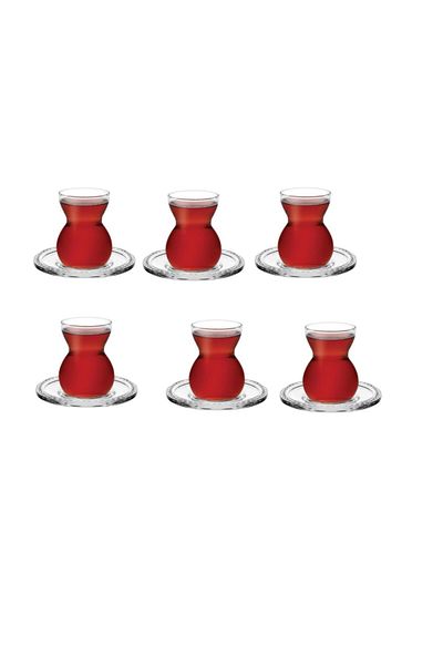 Paşabahçe طقم شاي - طقم فناجين شاي 12 قطعة.