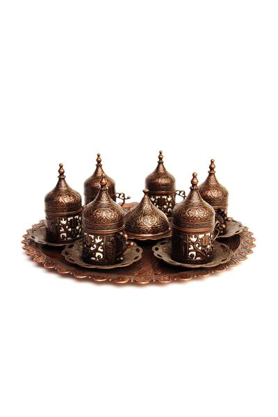 Yöre Bakır Acar Kahve Seti
