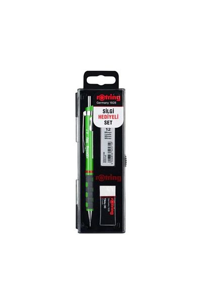 Rotring Tikky School Set 0.7 mm Dark Green Versatil Pen + Eraser + Nib