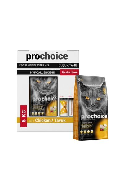 ProChoice Prochoice Pro 32 Sterilised Tavuklu Kısır Kedi Maması 6 Kg