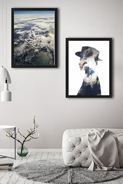 Çerçeve Hediyeli Poster Set Cloud Man 2'li