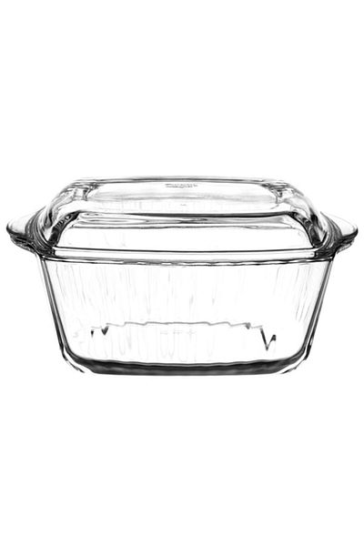 Paşabahçe 59049 Square Pyrex Pot with Lid Fma04602