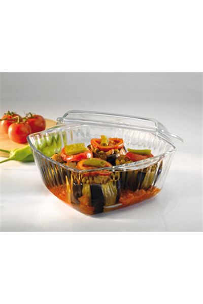 Paşabahçe 59049 Square Pyrex Pot with Lid Fma04602